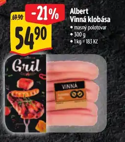 Albert Albert Vinná klobása nabídka