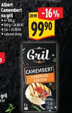 Albert Albert Camembert na gril nabídka