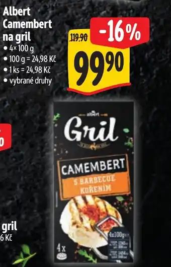 Albert Albert Camembert na gril nabídka