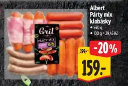 Albert Albert Párty mix klobásky nabídka
