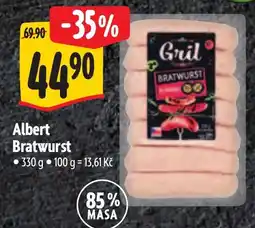 Albert Albert Bratwurst nabídka