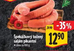 Albert Špekáčkový točený salám pikantní nabídka