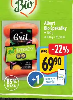 Albert Albert Bio Špekáčky nabídka