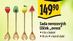 Albert Sada nerezových lžiček,,ovoce nabídka