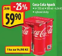 Albert Coca-Cola 4pack nabídka
