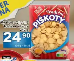Jip Kvalitně Výhodně Tradiční piškoty nabídka