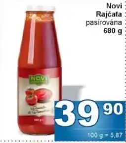 Jip Novi Rajčata pasírována nabídka