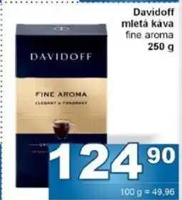 Jip Davidoff mletá káva nabídka