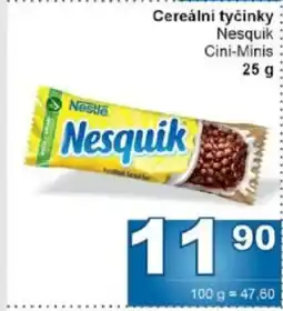 Jip Cereální tyčinky nabídka