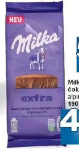 Jip Milka čokoláda alpine extra nabídka