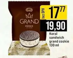 Jip Koral sandwich grand cookie nabídka