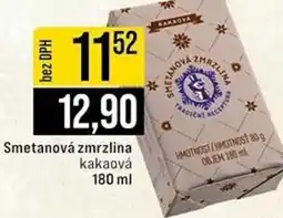 Jip Smetanová zmrzlina kakaová nabídka