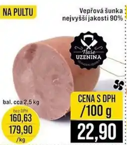 Jip Vepřová šunka nejvyšší jakosti 90% nabídka