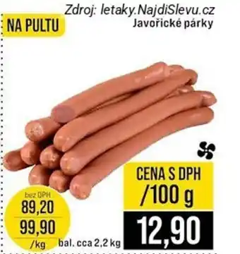 Jip Javořické párky nabídka