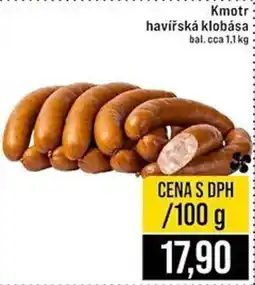 Jip Kmotr havířská klobása nabídka