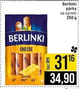Jip Berlinki párky nabídka
