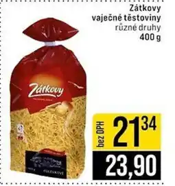 Jip Zátkovy vaječné těstoviny nabídka
