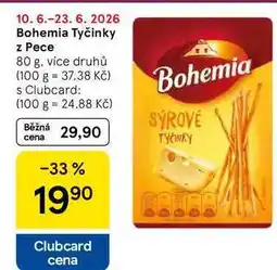 Tesco Bohemia Tyčinky z Pece, 80 g, více druhů nabídka