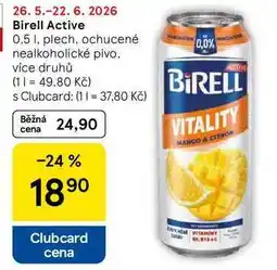 Tesco Birell Active, 0,5 l, plech, ochucené nealkoholické pivo nabídka