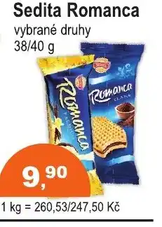 COOP DISKONT Sedita Romanca vybrané druhy nabídka