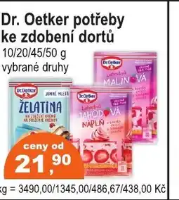 COOP DISKONT Dr. Oetker potřeby ke zdobení dortů nabídka