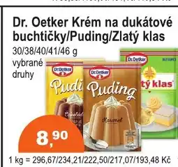 COOP DISKONT Dr. Oetker Krém na dukátové buchtičky/Puding/Zlatý klas nabídka