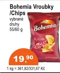 COOP DISKONT Bohemia Vroubky /Chips nabídka