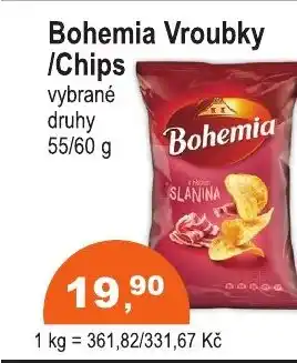 COOP DISKONT Bohemia Vroubky /Chips nabídka