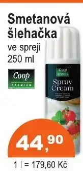 COOP DISKONT Smetanová šlehačka ve spreji nabídka