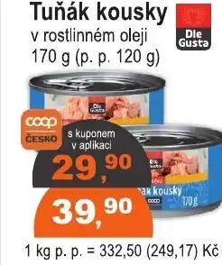 COOP DISKONT Tuňák kousky nabídka
