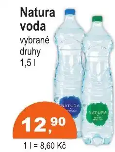 COOP DISKONT Natura voda nabídka