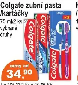 COOP DISKONT Colgate zubní pasta /kartáčky nabídka