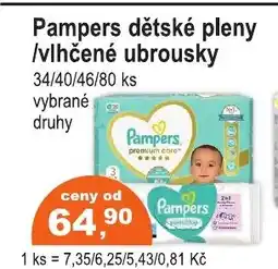 COOP DISKONT Pampers dětské pleny /vlhčené ubrousky nabídka