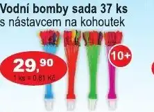 COOP DISKONT Vodní bomby sada 37 ks nabídka