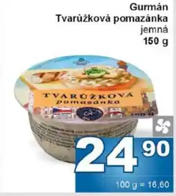 Jip Gurmán tvarůžková pomazánka jemná nabídka