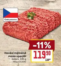 Billa Hovězí mleté maso speciál nabídka