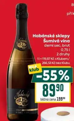 Billa Habánské sklepy Šumivá vína nabídka