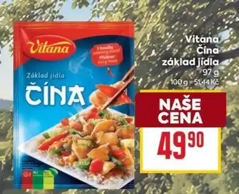 Billa Vitana Čína Základ jídla nabídka