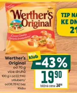 Billa Werther's Original nabídka