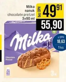 Jip Milka nanuk chocolate pretzel 3x90 ml nabídka