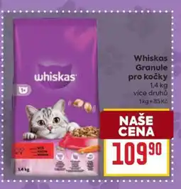 Billa Whiskas Granule pro kočky nabídka