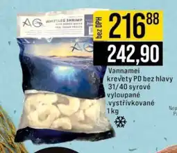 Jip Vannamei krevety PD bez hlavy nabídka