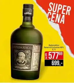 Jip Diplomático Reserva Exclusive 40% 0,7 l nabídka