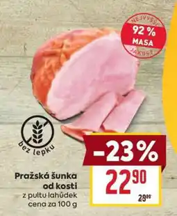 Billa Pražská šunka od kosti nabídka