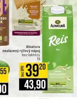 Jip Alnatura neslazený rýžový nápoj bez laktózy nabídka