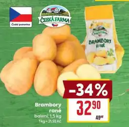 Billa Brambory rané nabídka