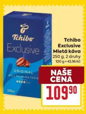 Billa Tchibo Exclusive mletá káva nabídka