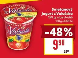 Billa Smetanový jogurt z Valašska nabídka