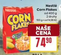 Billa Nestlé Corn flakes nabídka