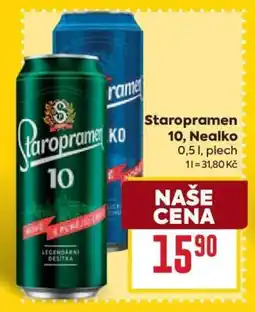 Billa Staropramen 10, Nealko nabídka